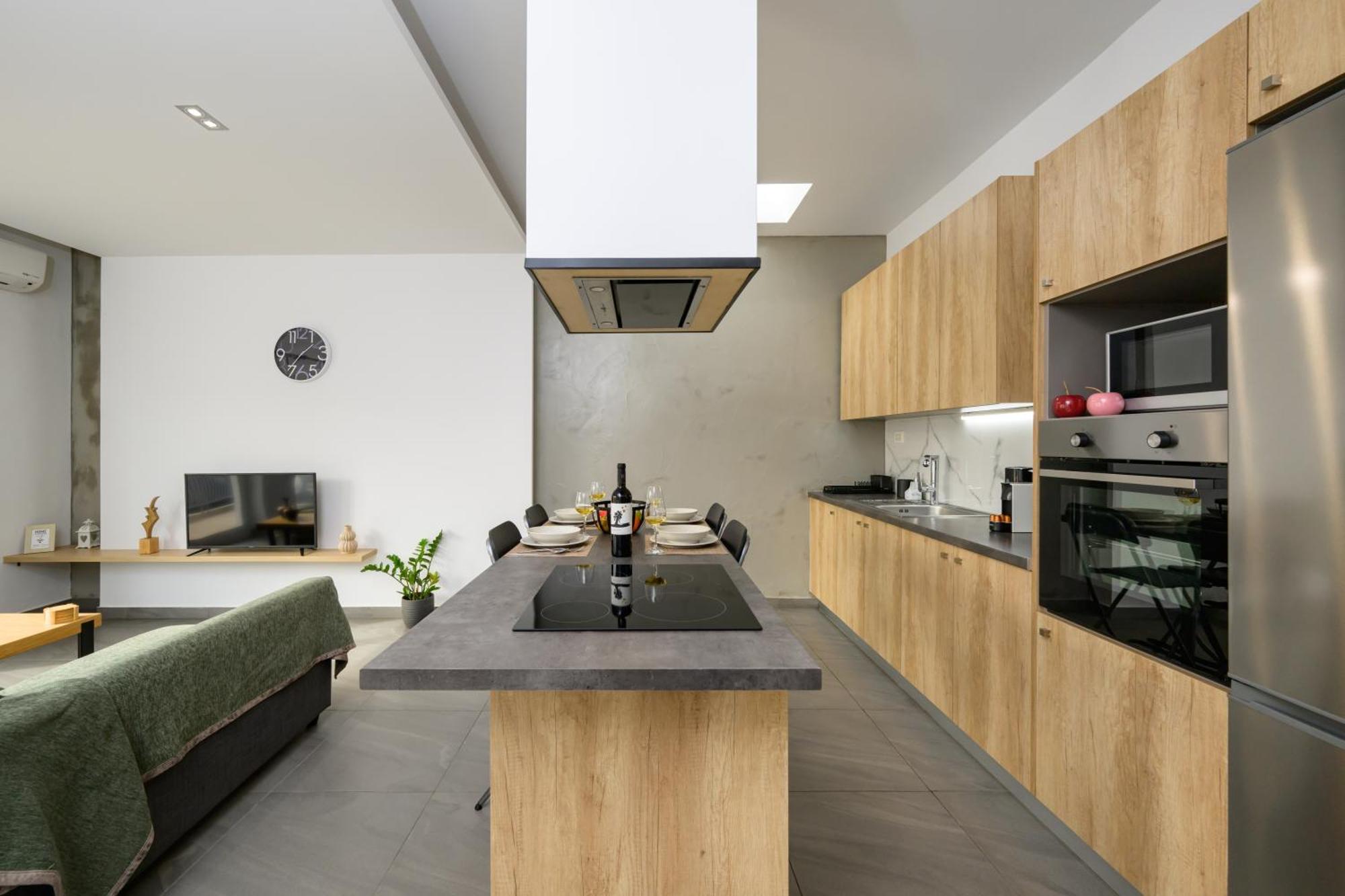 Modern Spacious Apartment Kíssamos Buitenkant foto