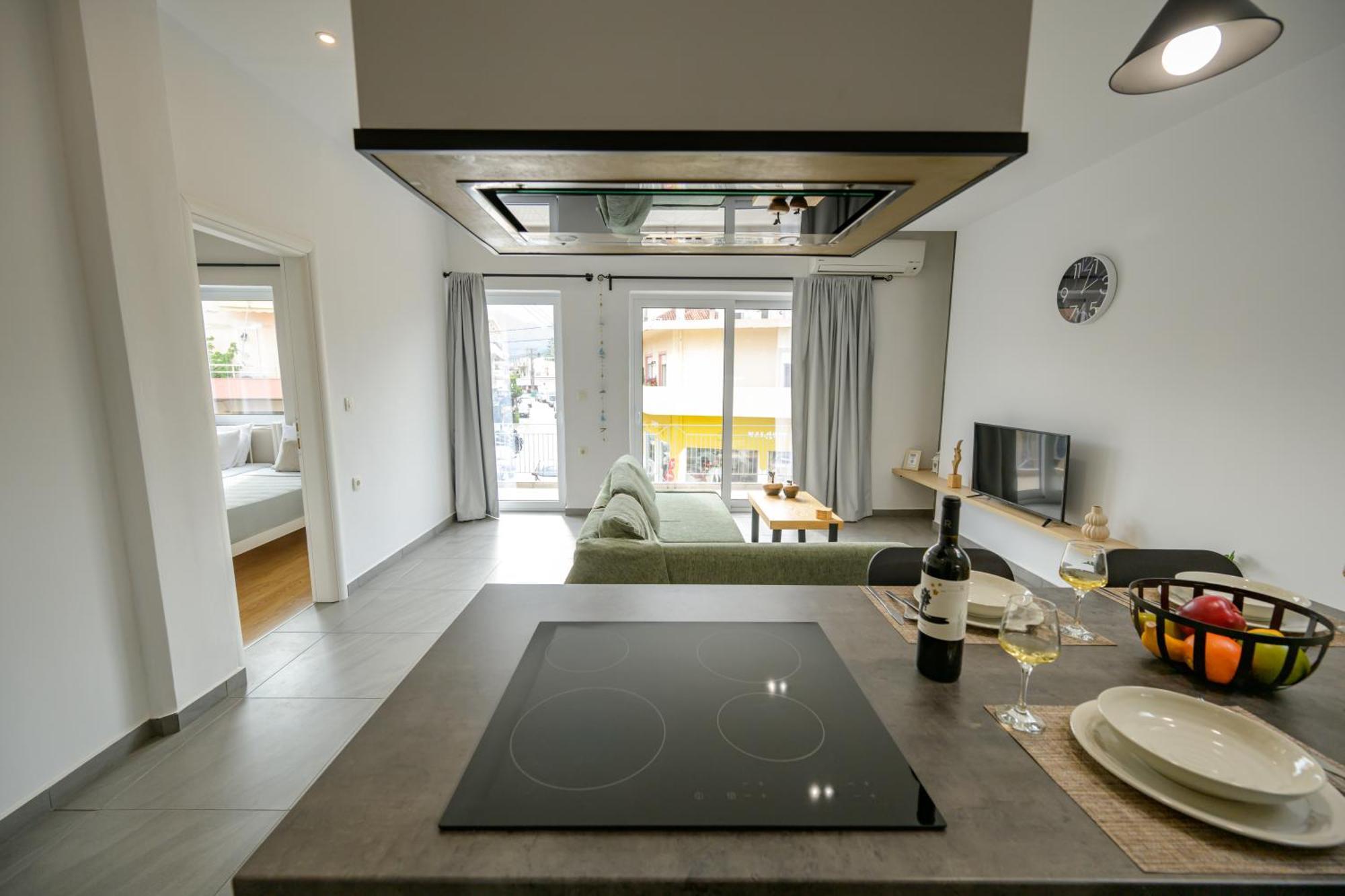 Modern Spacious Apartment Kíssamos Buitenkant foto